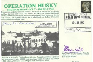 Operation Husky Cover Signed By F B P Brayne-Nicholls And J F C Tompkins