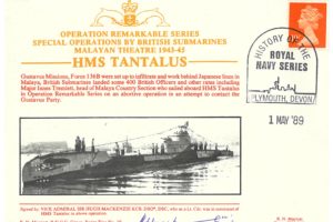 HMS Tantalus Cover Signed By CO Sir H Mackenzie
