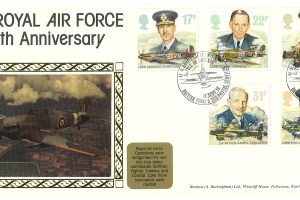 RAF 50th Anniversary FDC Full Set Of Stamps
