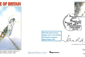 Battle of Britain Cover Signed By J R A Peel A BoB Pilot With 145 Squadron At RAF Tangmere