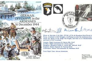 German Offensive In Ardennes Signed By Crew M Baxter B J Clover A Lawler H Furneval M Maddison