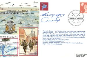 Operation Varsity Cover Signed By Peter Lord Of Abbots-Hay And Crew Member JS(AC)96