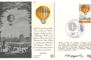 Anniversary Of 2nd Aerial Voyage In A Hydrogen Balloon Signed Kathy Appleby RAF AC9